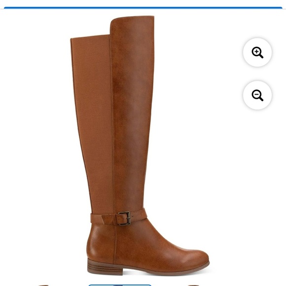 New Kimball Brown camel riding boots over knee by Style & Co for Macy’s flaw - Picture 3 of 5